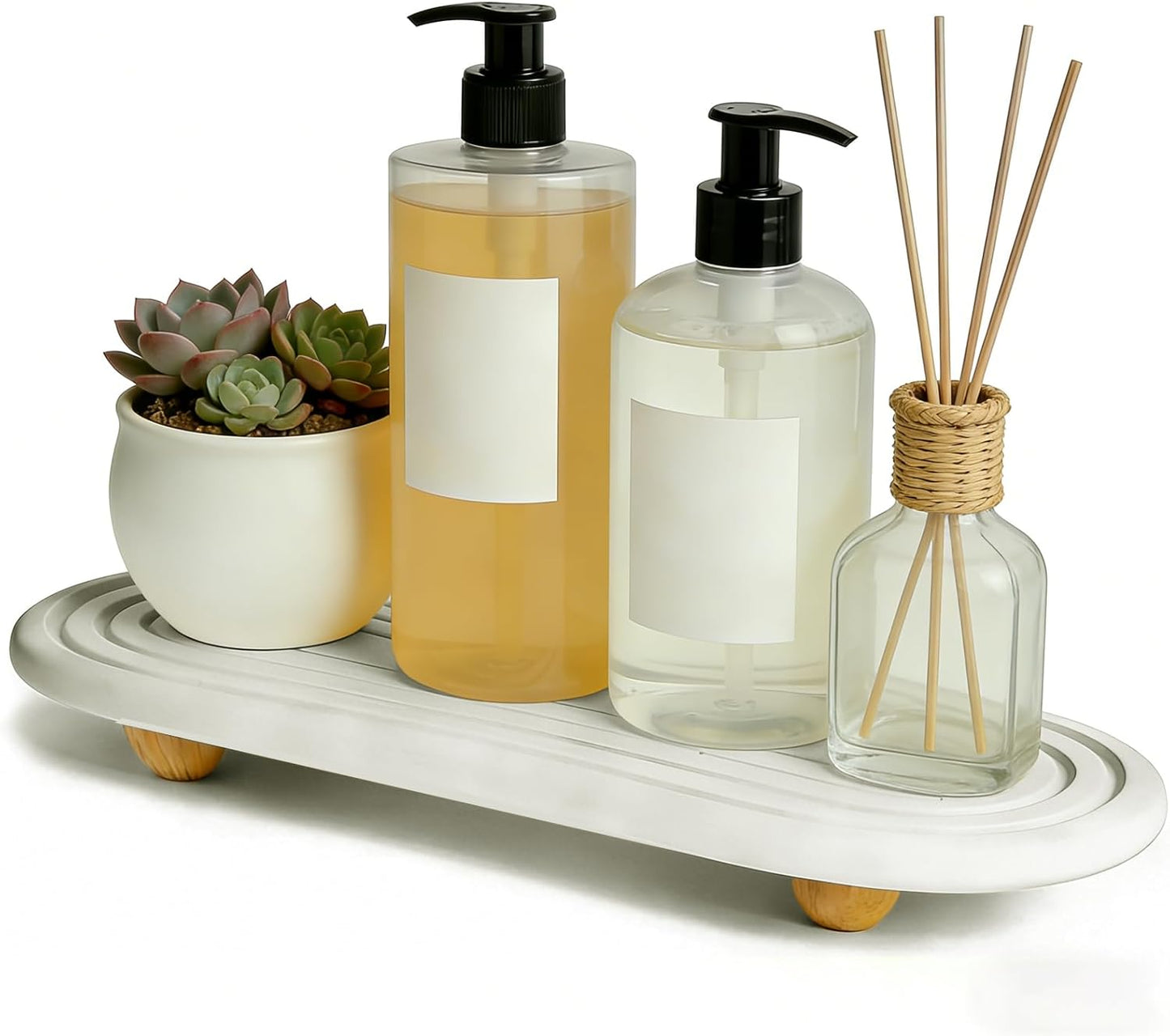Instant Dry Sink Tray, Anti-Slip Stone Sink Caddy, Durable Kitchen Sink Organizer, Quick Dry Water Absorbing Stone Tray for Bathroom Counter, Stone Soap Tray -Dark Gray