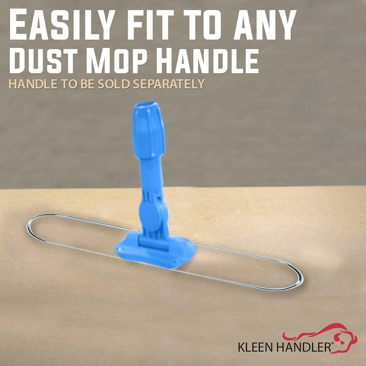 Kleen Handler 24 inch Microfiber Dust Mop | Medium Washable Commercial Mop Head Replacement, Pack of 3