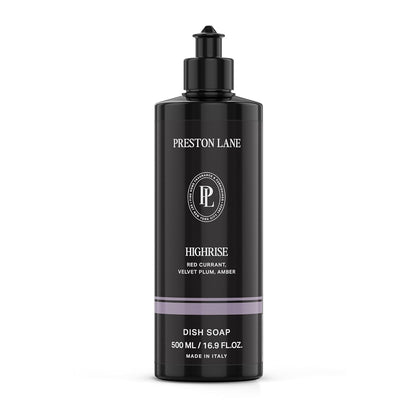 Preston Lane Luxury Dish Soap, Mayfair Scent | Plant Powered Formula with Essential Oils | Tough on Grease, Gentle on Hands | Vegan, Cruelty Free, Clean Ingredients