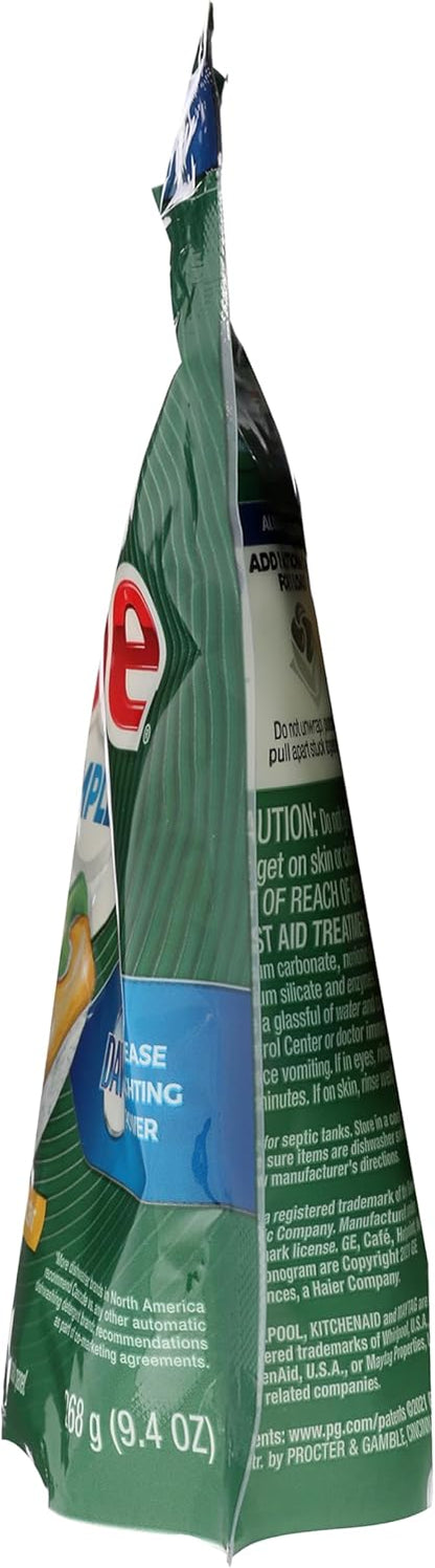 Cascade Complete Dishwasher Pods, ActionPacs Dishwasher Detergent Tabs, Lemon Scent, 18 Count