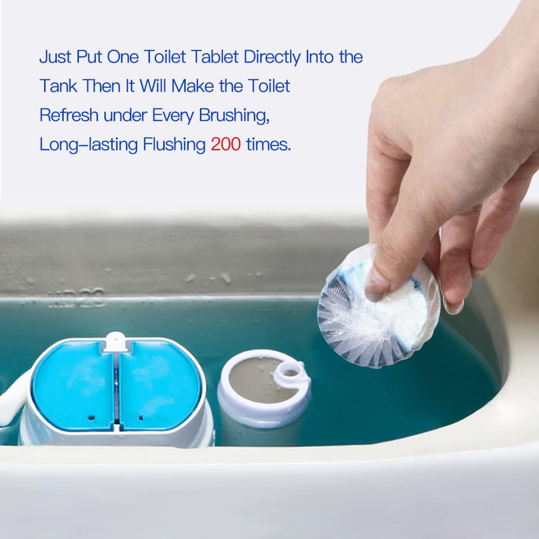 KIISIISO Toilet Bowl Cleaners 40 PACK, Long-Lasting Toilet Bowl Cleaner Tablets with Sustained-Release Technology Against Tough Stains,Automatic Toilet Cleaner for Deodorizing & Descaling
