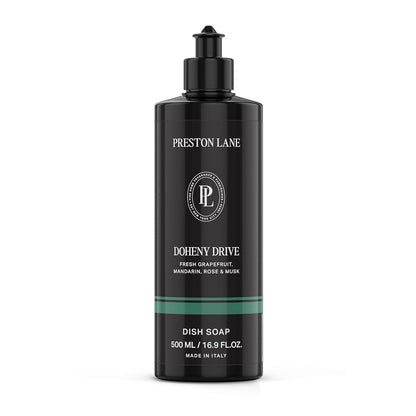 Preston Lane Luxury Dish Soap, Mayfair Scent | Plant Powered Formula with Essential Oils | Tough on Grease, Gentle on Hands | Vegan, Cruelty Free, Clean Ingredients