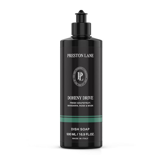 Preston Lane Luxury Dish Soap, Mayfair Scent | Plant Powered Formula with Essential Oils | Tough on Grease, Gentle on Hands | Vegan, Cruelty Free, Clean Ingredients