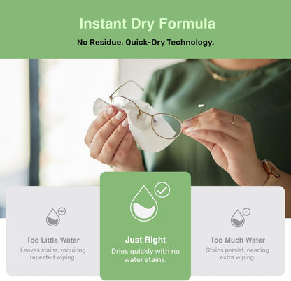 Optix Lens Cleaning Wipes - 300 Pre-Moistened, Individually Wrapped Wipes for Eyeglasses, Camera Lenses, Tablets, Phones, Computer Screens, and Other Surfaces