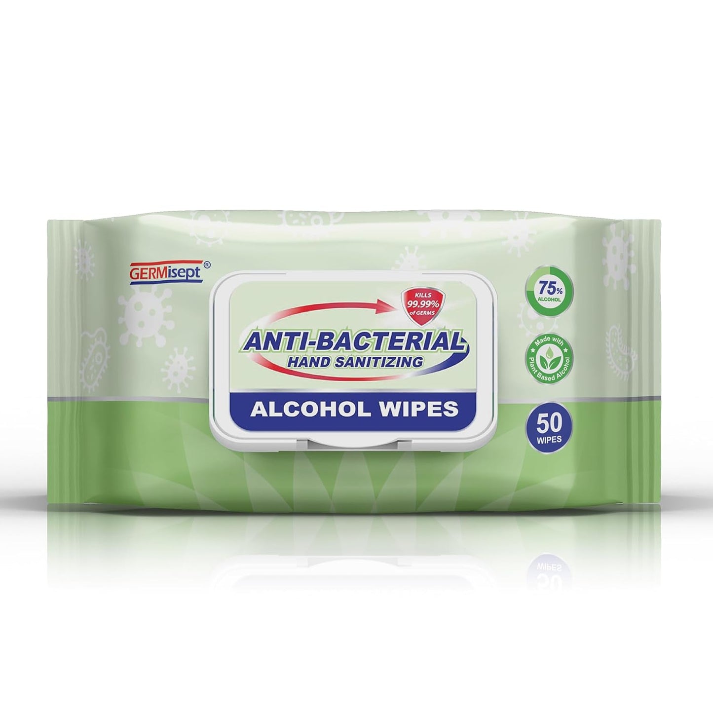 Advanced 75% Alcohol Antiseptic Hand Sanitizer Multipurpose Wipes (50 Count X 4 packs = 200 Wipes)