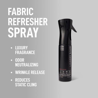 Laundry Sauce Fabric Refresher Spray Italian Bergamot, Odor-Fighting Fabric Refresher, Fragrance and Laundry Scent, 9.8 fl oz