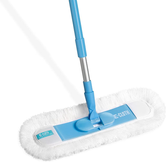 E-Cloth Flexi-Edge Floor & Wall Duster Head - Reusable Microfiber Dust Mop Replacement for Floor Cleaning, Traps Dust, Pet Hair & Debris, Washable, Hardwood, Tile, Wood, & Laminate - 1 Pack