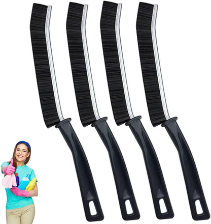 Window Track Cleaning Brush with Hidden Scraper for Sliding Door and Window Tracks, Shutters, Kitchen Sink Cleaning