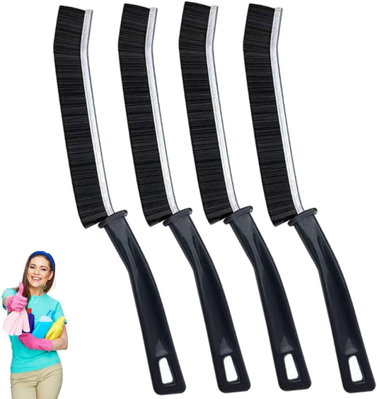 Window Track Cleaning Brush with Hidden Scraper for Sliding Door and Window Tracks, Shutters, Kitchen Sink Cleaning