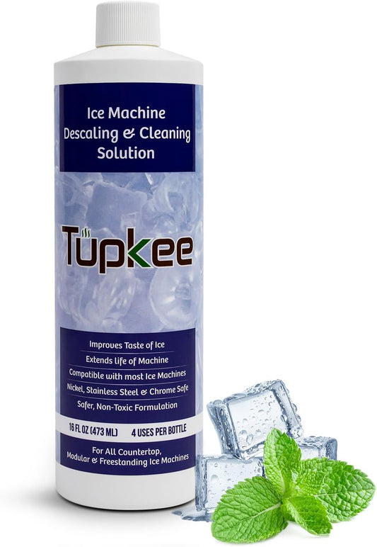 Ice Machine Cleaner Nickel Safe - 16oz, Compatible for Affresh, Whirlpool 4396808, Manitowoc, Kitchenaid, Scotsman Ice Maker Cleaner Descaler - Pack of 4