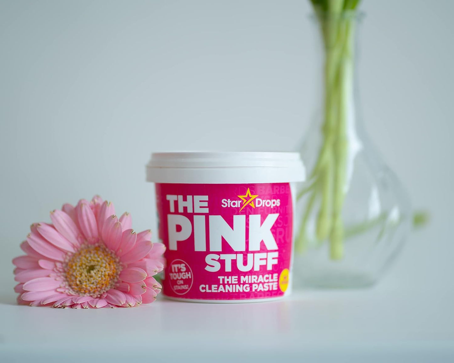 Stardrops The Pink Stuff Cleaning Paste 500g, Multi Purpose Cleaner for Kitchen, Bathroom, Tiles, Glass, Shower, Oven, Sink, Stainless Steel, Removes Grease, Grime & Stains
