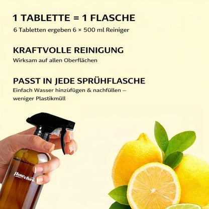 flowcheer Multi Surface Cleaner Refills -All Purpose Cleaning Tablets-Makes 192 fl oz(12 x 16 Fl oz) Bottles of Spray Cleaner for Household&Kitchen Cleaning-Lavender Scent(Not Included Bottles)