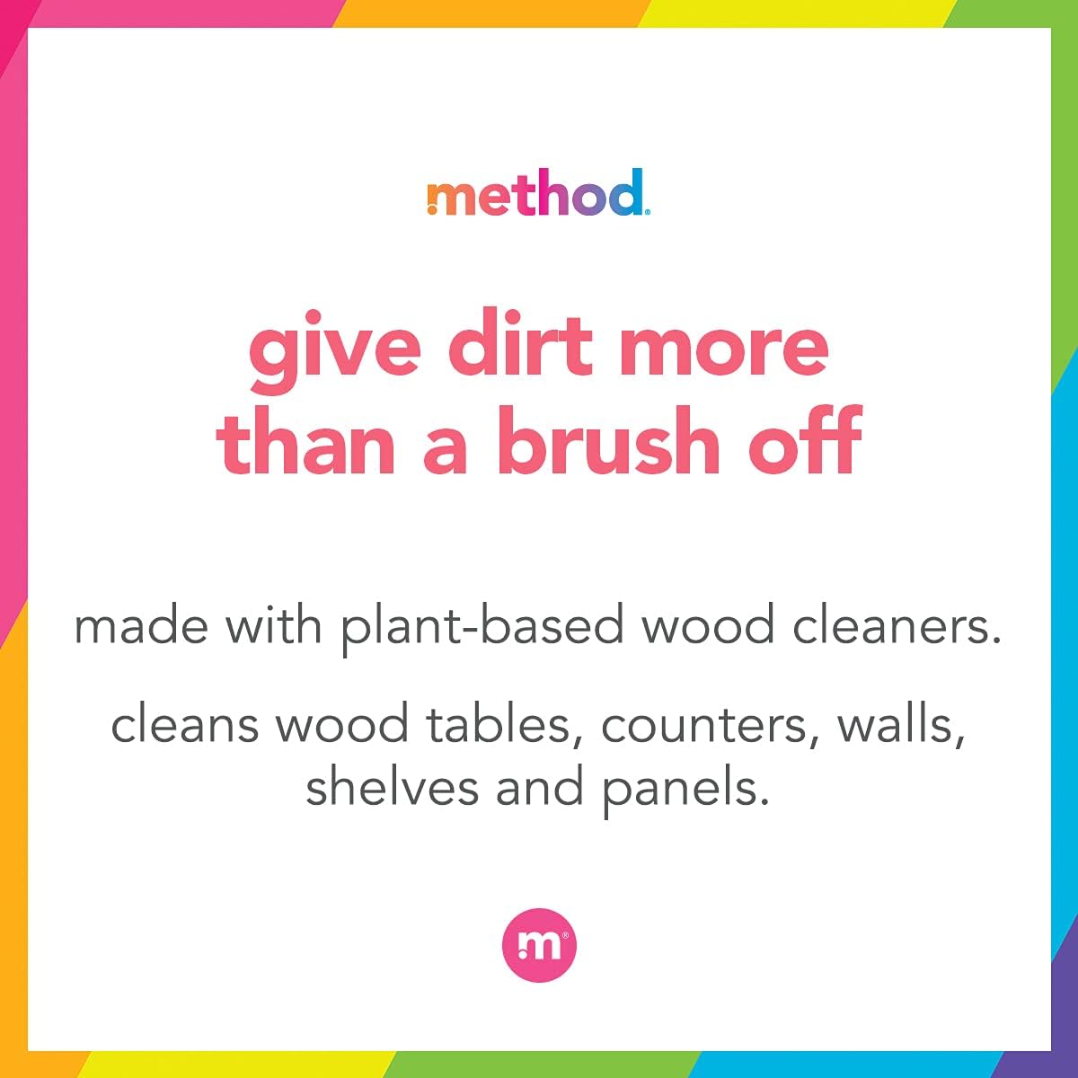 Method Daily Wood Cleaner, Almond, Cleans Shelves, Tables and Other Wooden Surfaces While Removing Dust & Grime, 28 oz Spray Bottles, (Pack of 1)