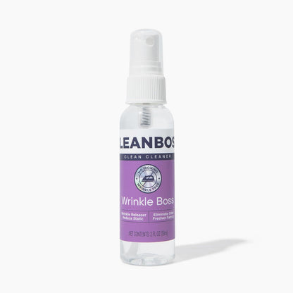 CleanBoss Wrinkle Boss Release Spray for Clothing - 2 Bottles Plus 1 Mini Travel Size Wrinkle Guard For On The Go