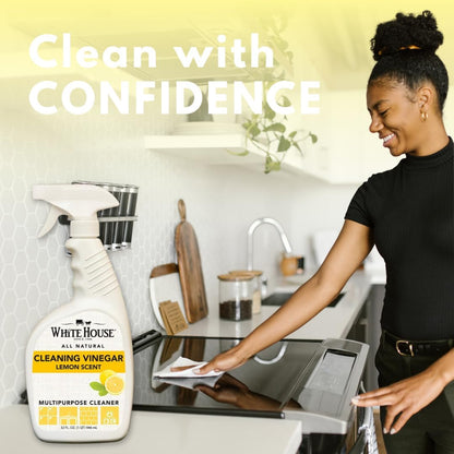 White House All Natural Lemon Cleaning Vinegar Multipurpose Spray, 32 oz (Pack of 1)