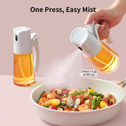 Ankou Olive Oil Sprayer Oil Spray Bottle,10oz/300ml Oil Dispenser Spray for Kitchen, High Borosilicate Glass Fine Mist Oil Sprayer for Cooking, Leakproof, BPA-Free Vinegar bottles for Salad, BBQ