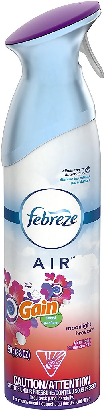 Febreze Air Mist Air Freshener Spray, Odor-Fighting Room Spray, Air Fresheners for Home and Bathroom and Kitchen, Aerosol Can, Gain Island Fresh Scent, 8.8oz, (Pack of 2)