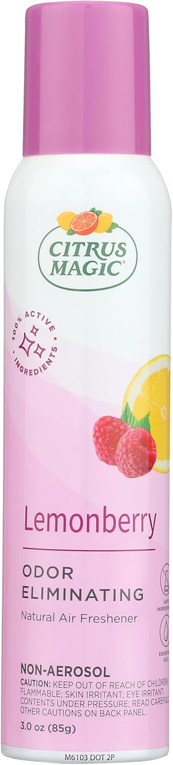 Citrus Magic Natural Odor Eliminating Air Freshener Spray, Fresh Citrus, 3-Ounce