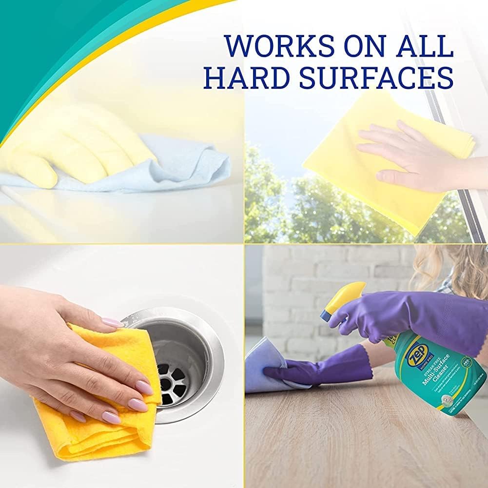 Zep Home Pro Streak-Free Multi-Surface Cleaner - 32 Fl. Oz. - R49406 - Pro Trusted Cleaning Power: Now in Refreshing Scents and Family Friendly Formulas (6)…