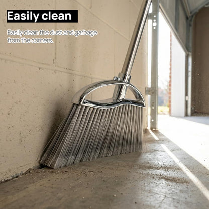 Indoor Soft Bristles Sweeping Broom,Long Handle Kitchen Angle Broom for Floor Cleaning Home Office Hardwood