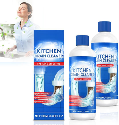 2026 Upgrade Drain Clog Remover, Max Gel Drain Clog Remover and Cleaner for Shower or Sink Drains, Unclogs and Removes Hair, Soap Scum and Blockages (1PCS)