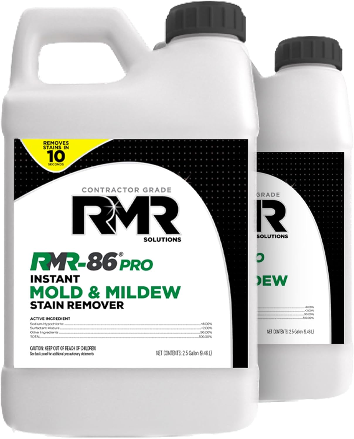 RMR-86 Pro Contractor Grade Mold Stain & Mildew Stain Remover Cleaning Solution, Professional Quality Formula, 1 Gallon