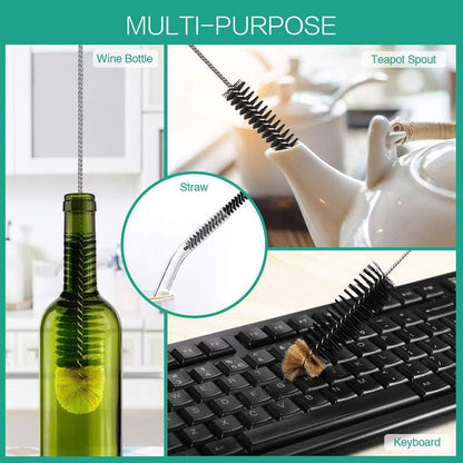 16in Bendable Bottle Brush, Long Handle Bottle Cleaning Brush for Cleaning Narrow Neck Bottles, Baby Bottles, Flask, Pitcher, Vase, Bird Feeder, Home Kitchen Sink Cleaning Brush, Water Bottle Brush