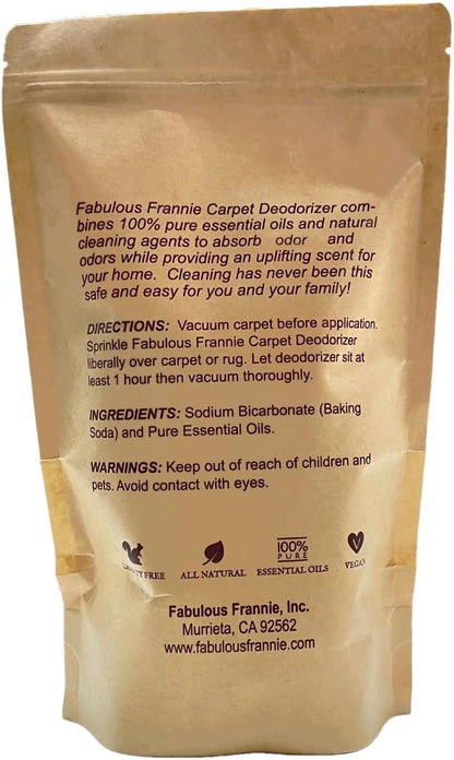 Fabulous Frannie All Natural Ingredients No Synthetics Protect Carpet Care made with Pure Essential Oils Clove, Lemon, Cinnamon, Eucalyptus and Rosemary 13 Ounce (Pack of 1)