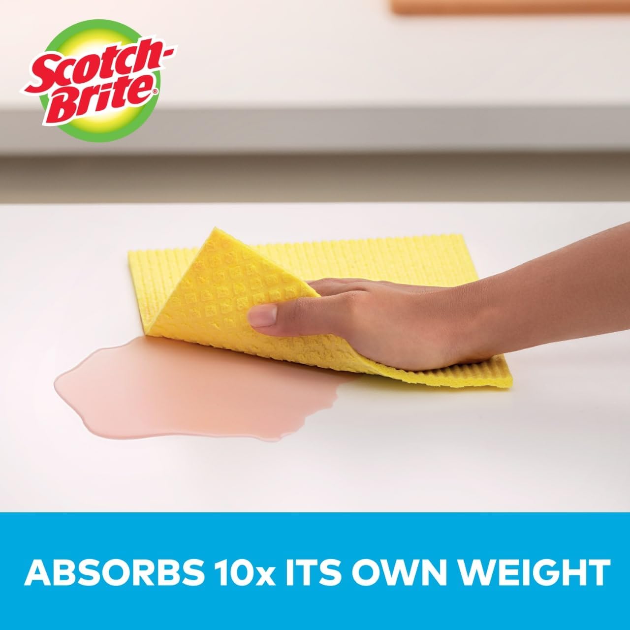 Scotch-Brite Stay Clean Scrubbing Dish Cloths, Rinses Clean and Dries Quick, 2 Non-Scratch Dish Cloths