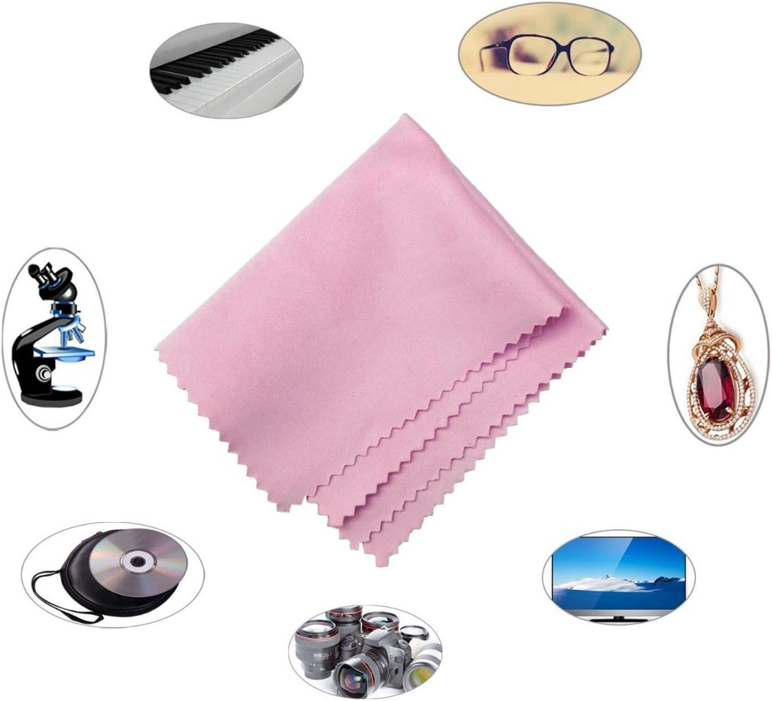 Microfiber Cleaning Cloths - for All LCD Screens, Tablets, Lenses, and Other Delicate Surfaces (8-Pack, 6x7)