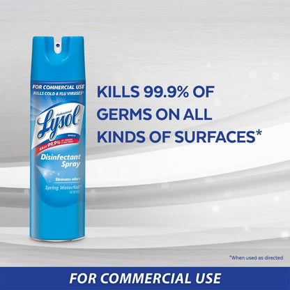 Lysol Disinfectant Spray, Sanitizing and Antibacterial Spray, For Disinfecting and Deodorizing, Crisp Linen, 12.5 Fl Oz (Pack of 2)