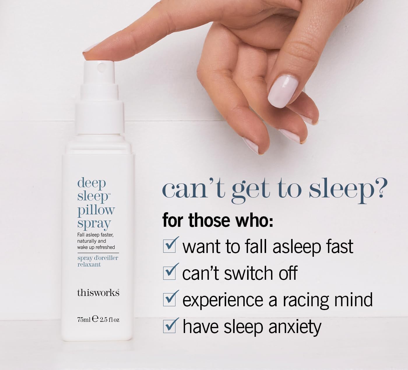THISWORKS Deep Sleep Pillow Spray – Fast-Acting Natural Formula with Lavender for Relaxation and Restful Sleep – 35 ml (1.2 fl oz) Mini Travel Size