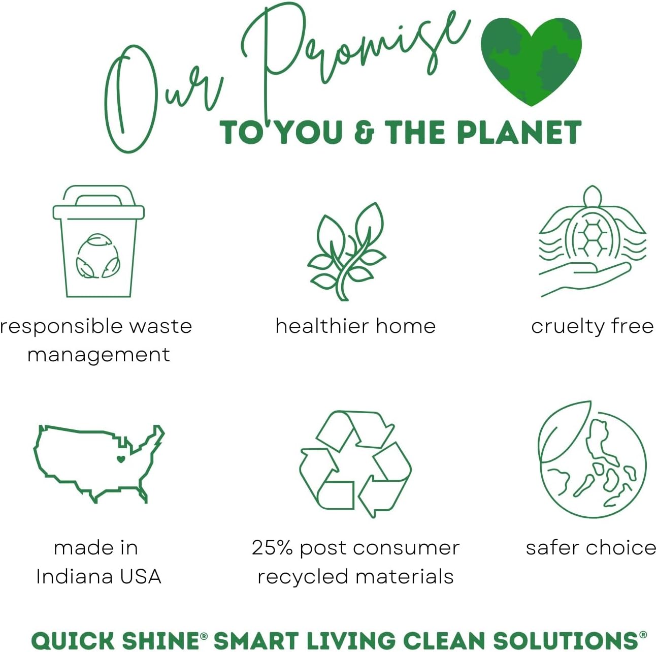 Quick Shine Multi Surface Floor Cleaner 64oz, Ready to Use-Streak Free-No Rinse, Use on Hardwood, Laminate, Luxury Vinyl Plank & Stone, Use in Spray Mops & Vac Mops, Safer Choice Cleaner