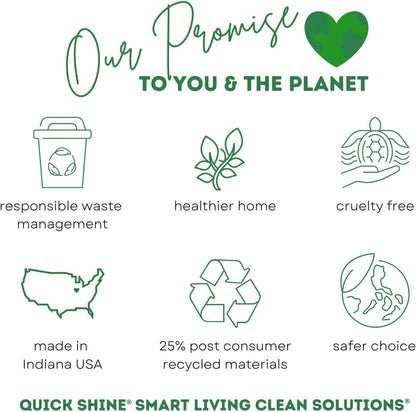Quick Shine Multi Surface Floor Cleaner 64oz, Ready to Use-Streak Free-No Rinse, Use on Hardwood, Laminate, Luxury Vinyl Plank & Stone, Use in Spray Mops & Vac Mops, Safer Choice Cleaner