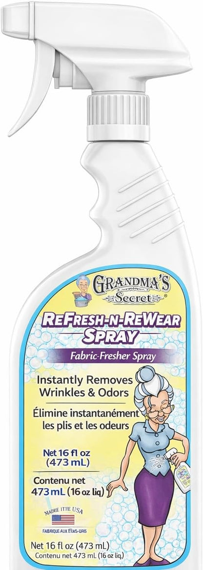 Grandma's Secret Spot Remover Laundry Spray - Chlorine, Bleach and Toxin-Free for Clothes - Fabric Stain Remover Removes Oil, Paint, Blood and Pet Stains - 16 oz & 2 oz Combo, DuoPack