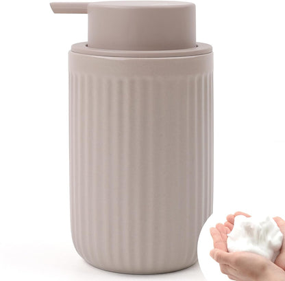 BosilunLife Dish Hand Soap Dispenser - Liquid Pump Soap Dispenser for Bathroom Decro 12oz Ceramic Kitchen Dish Dispenser with Rust-Proof Liquid Pump Modern Refillable Lotion Bottles