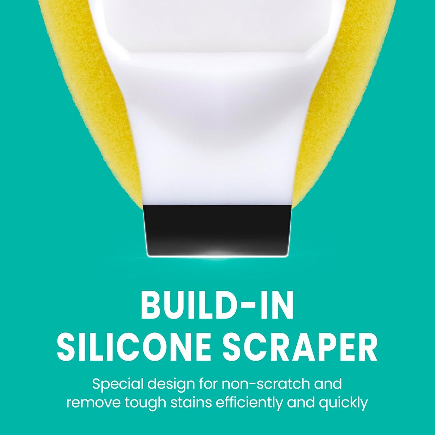 Dishwand with Refills, Dish Wand with Handle Replacement Sponge Heads, Non Scratch Soap Control Leak-Proof Dispenser Scrub,Heavy Duty Advanced Scrubber Brush Pads for Cleaning Dishes Sink Washing Tool