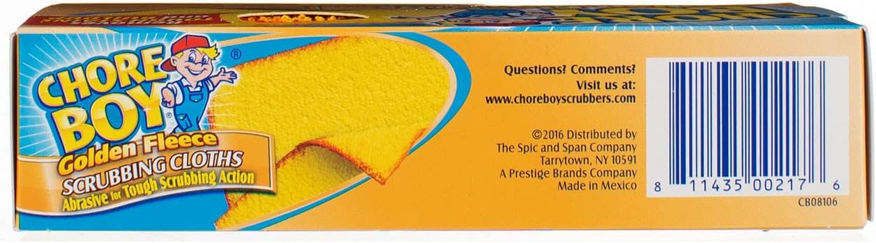 Chore Boy Golden Fleece Scrubbing Cloth, 2 ct-2 pk