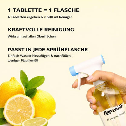 flowcheer Multi Surface Cleaner Refills -All Purpose Cleaning Tablets-Makes 192 fl oz(12 x 16 Fl oz) Bottles of Spray Cleaner for Household&Kitchen Cleaning-Lavender Scent(Not Included Bottles)