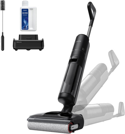 DREAME H12 PRO Vacuum Mop, Wet Dry Vacuum Cleaner for Hard Floor, Vacuum and Mop at The Same Time for Wet & Dry Messes, Auto Self-Cleaning, Edge to Edge Cleaning with Hot Air Drying