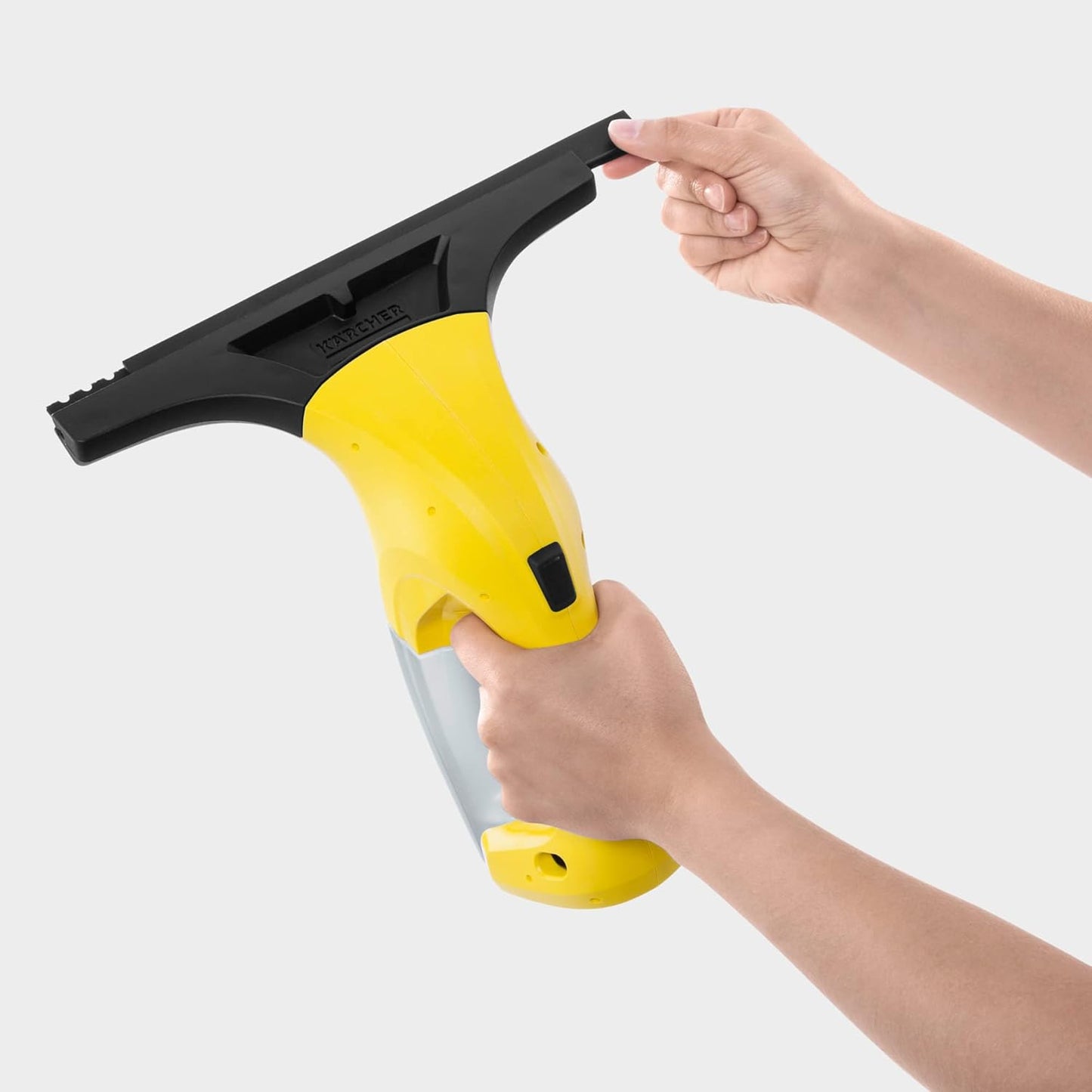 Kärcher WV 1 Electric Window Vacuum Squeegee 10" - Perfect for Showers, Mirrors, Glass, and Countertops - Electric Squeegee