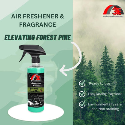 3E Car Air Freshener Premium Baby Powder Scent 16 fl oz – Professional Automotive Air Freshener & Odor Eliminator, Long-Lasting Interior Fragrance for Cars, Trucks, SUVs, RV, Home & Office