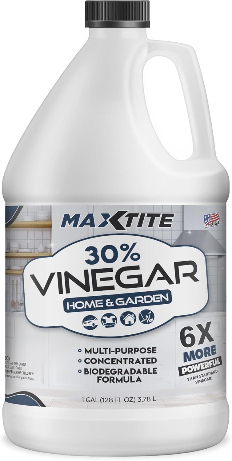 MaxTite Ultra-Strength 30% Vinegar for Home & Garden Cleaning (1 Gallon)