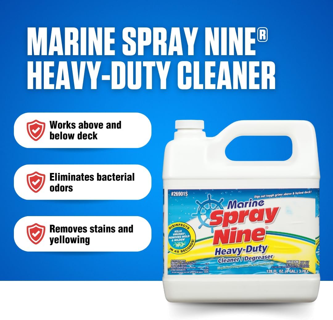 Spray Nine 26901S Marine Cleaner - 1 Gallon, 128 Fl Oz (Pack of 1)