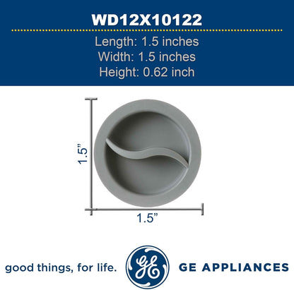 GE WD12X10122 Genuine OEM Rinse Aid Dispenser Cap (Gray) for GE Dishwashers