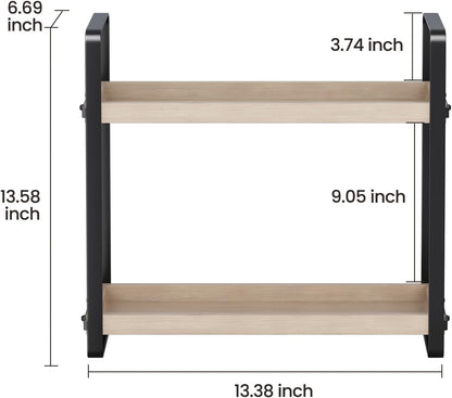HNRLOY Bathroom Counter Organizer,Bathroom Countertop Organizer,Counter Shelf,Countertop Storage,Organization and Storage,Makeup Shelf,Sink Caddy(Brown 3 Tier)