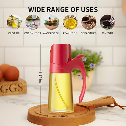 Ankou Olive Oil Sprayer Oil Spray Bottle,10oz/300ml Oil Dispenser Spray for Kitchen, High Borosilicate Glass Fine Mist Oil Sprayer for Cooking, Leakproof, BPA-Free Vinegar bottles for Salad, BBQ