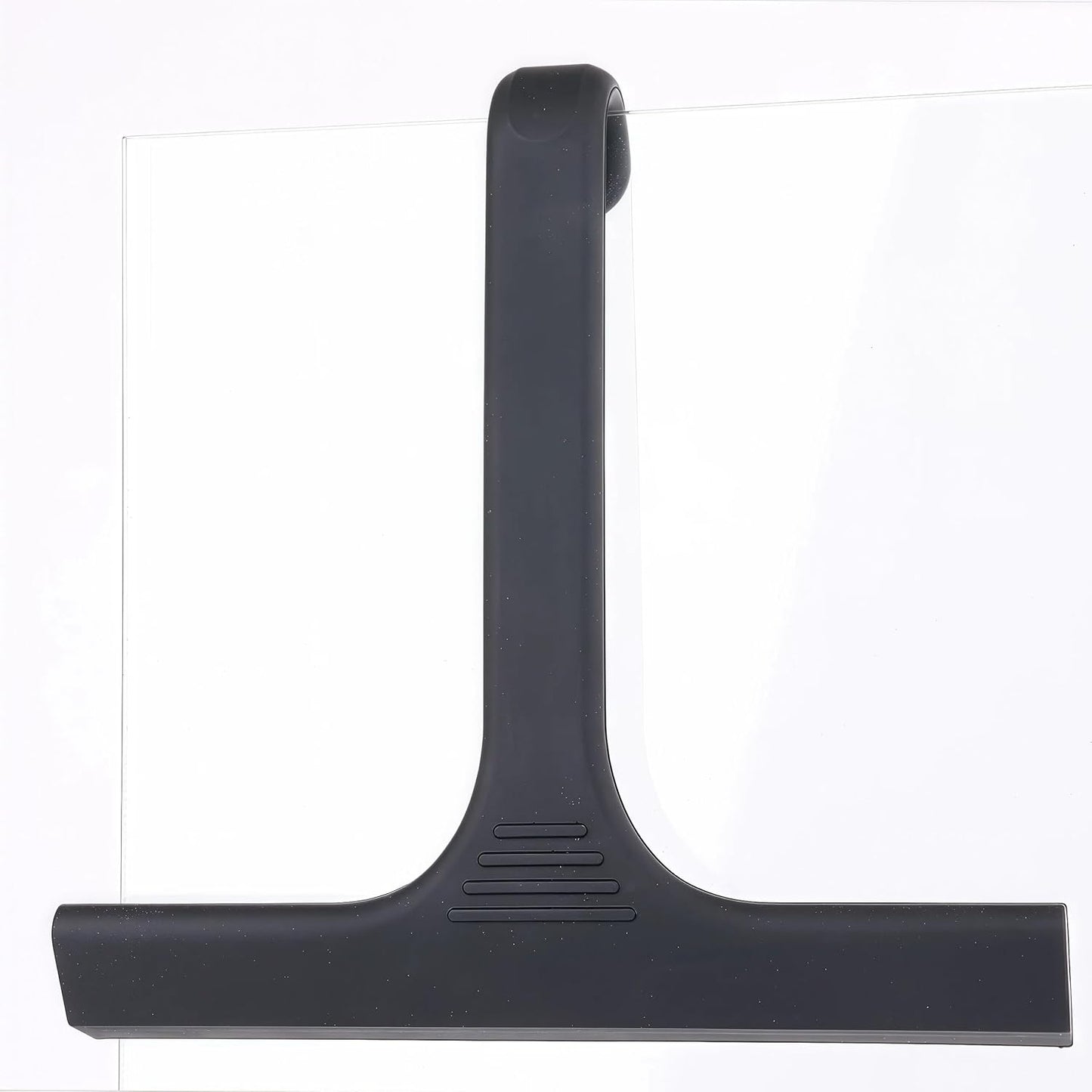 Silicone Shower Squeegee - All-in-One Design with Built-in Hook, 10 Inch Streak-Free Bathroom and car Cleaner for Glass Doors, Mirrors, Windows, Tiles Purple