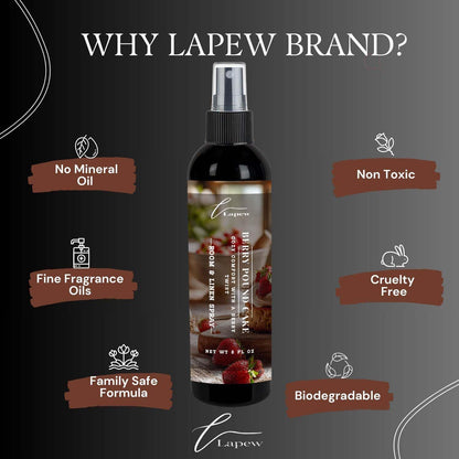 Lapew Room & Linen Spray | Fragrance Mist for Home, Car & Office | Fabric & Air Freshener | Neutralizing Mist | Made in USA | Cozy Cinnamon & Apple - Colors B