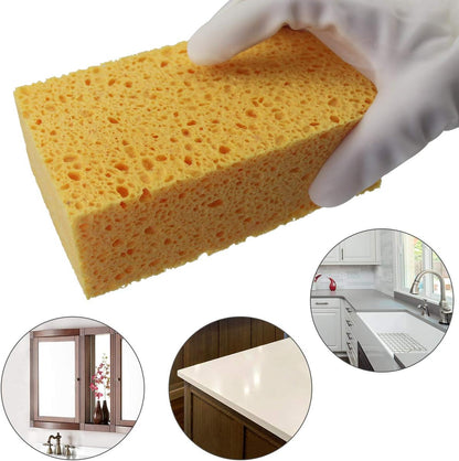 6 x 3.6 x 0.9 Inch JK SP-T22 Large Sponge, Kitchen Sponges, Handy Sponges, Cellulose Sponges, Dish Washing Sponge, Natural Sponge, Car Washing Sponge, Eco Friendly Sponge